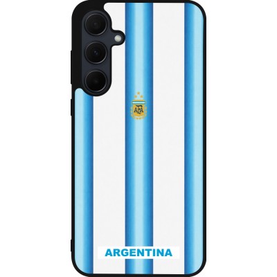 Samsung Galaxy A35 5G Case Hülle - Silikon schwarz Argentinien 2026 personalisierbares Fussballtrikot