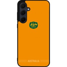 Coque Samsung Galaxy A35 5G - Silicone rigide noir Maillot de football Australie 2026 personnalisable