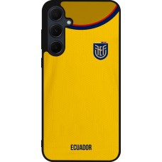 Coque Samsung Galaxy A35 5G - Silicone rigide noir Maillot de football Equateur 2022