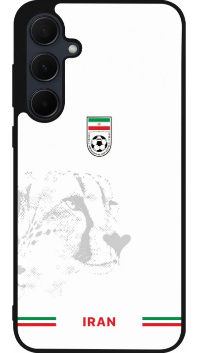 Coque Samsung Galaxy A35 5G - Silicone rigide noir Maillot de football Iran 2026 personnalisable