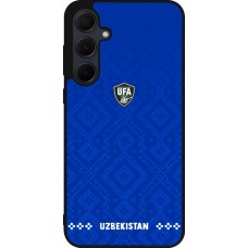 Coque Samsung Galaxy A35 5G - Silicone rigide noir Maillot de football Ouzbékistan 2026 personnalisable