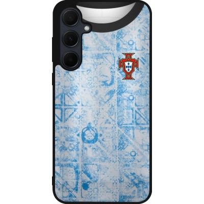 Samsung Galaxy A35 5G Case Hülle - Silikon schwarz Portugal Away personalisierbares Fussballtrikot