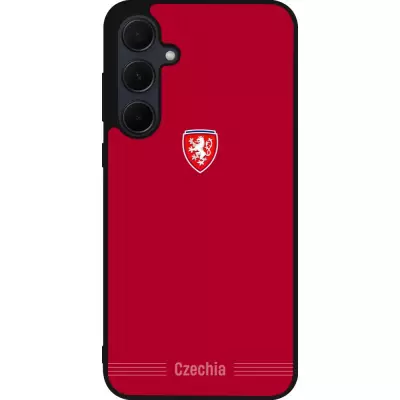 Samsung Galaxy A35 5G Case Hülle - Silikon schwarz Tschechische Republik 2026 personalisierbares Fussballtrikot