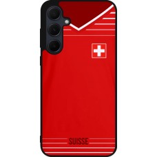 Samsung Galaxy A35 5G Case Hülle - Silikon schwarz Football shirt Switzerland 2022