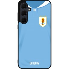 Samsung Galaxy A35 5G Case Hülle - Silikon schwarz Uruguay 2022 personalisierbares Fussballtrikot
