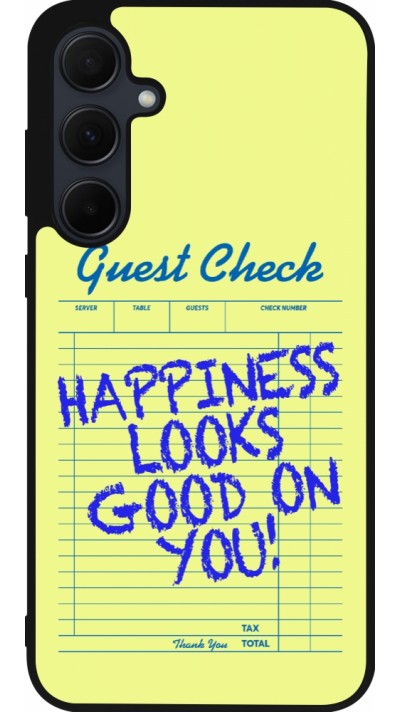 Coque Samsung Galaxy A35 5G - Silicone rigide noir Guest check 2026