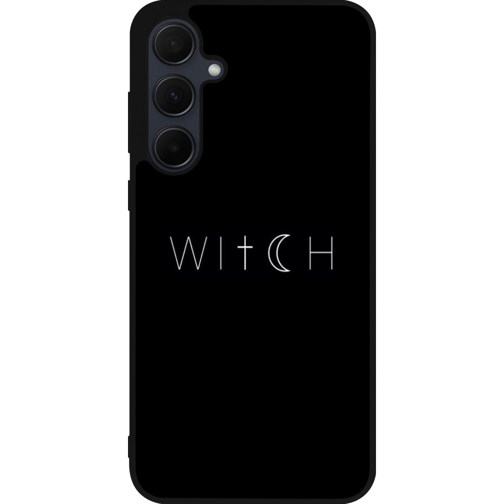 Samsung Galaxy A35 5G Case Hülle - Silikon schwarz Halloween 22 witch word