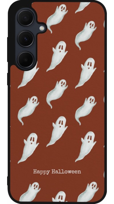 Samsung Galaxy A35 5G Case Hülle - Silikon schwarz Halloween 2025 Pattern of ghosts