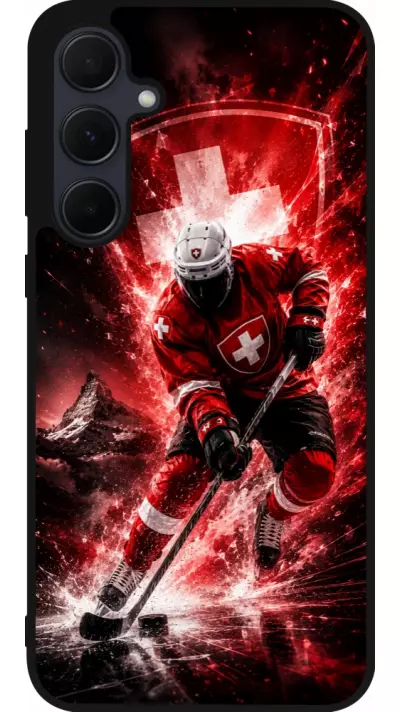 Coque Samsung Galaxy A35 5G - Silicone rigide noir Hockey World Championship Player