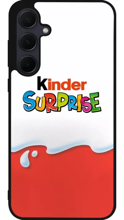 Coque Samsung Galaxy A35 5G - Silicone rigide noir Kinder Surprise