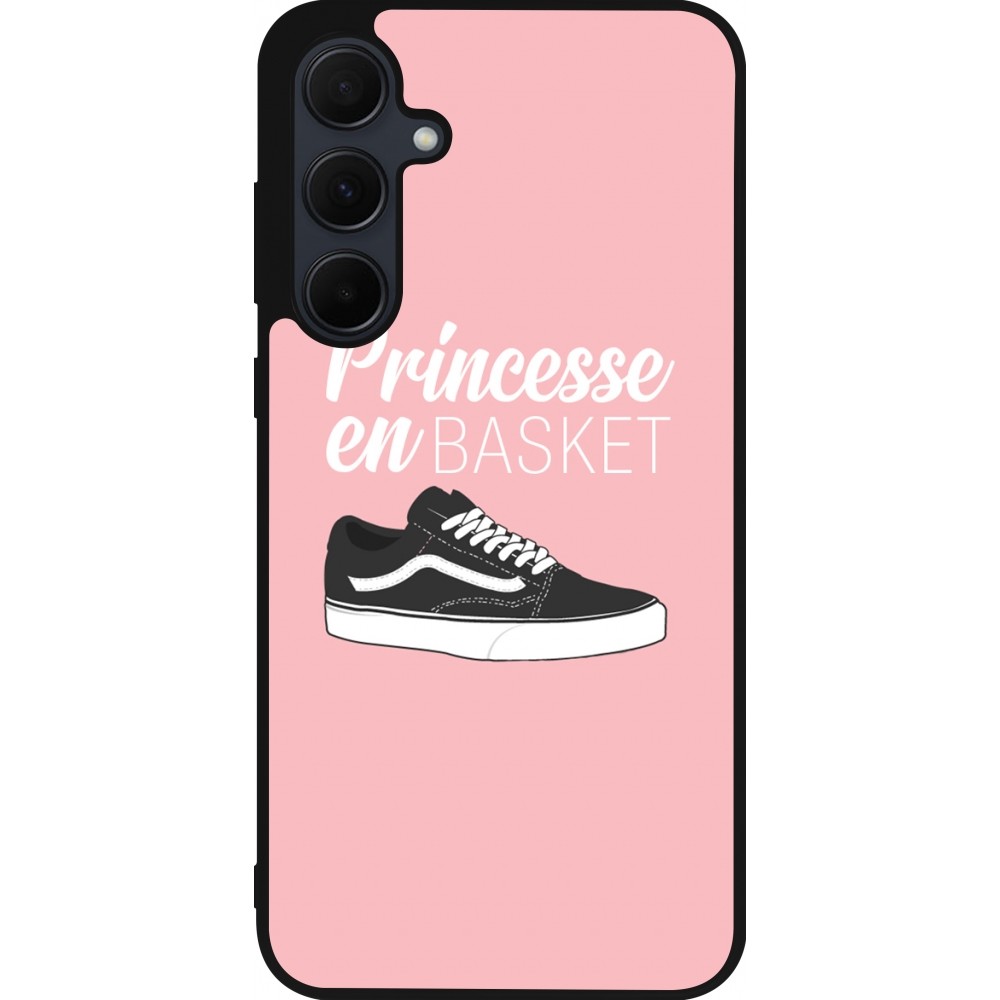 Samsung Galaxy A35 5G Case Hülle - Silikon schwarz princesse en basket