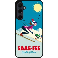 Coque Samsung Galaxy A35 5G - Silicone rigide noir Saas-Fee Ski Downhill
