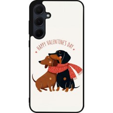 Coque Samsung Galaxy A35 5G - Silicone rigide noir Saint Valentines Day 26 Happy Valentine