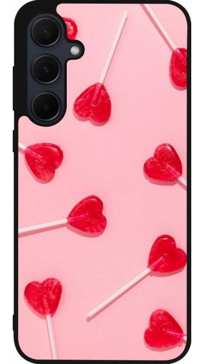 Coque Samsung Galaxy A35 5G - Silicone rigide noir Saint Valentines Day 26 Lollipop