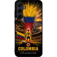Coque Samsung Galaxy A35 5G - Silicone rigide noir Football Colombie splash 2026