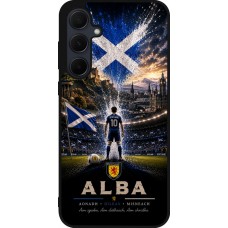 Coque Samsung Galaxy A35 5G - Silicone rigide noir Football Écosse splash 2026