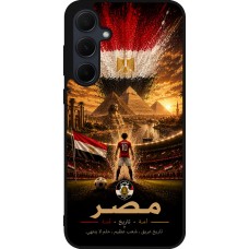 Coque Samsung Galaxy A35 5G - Silicone rigide noir Football Égypte splash 2026