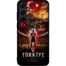 Coque Samsung Galaxy A35 5G - Silicone rigide noir Football Turquie splash 2026