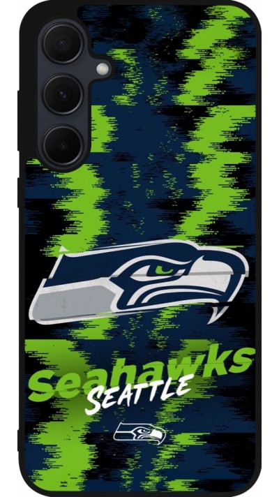Coque Samsung Galaxy A35 5G - Silicone rigide noir Super Bowl 26 Seattle 2