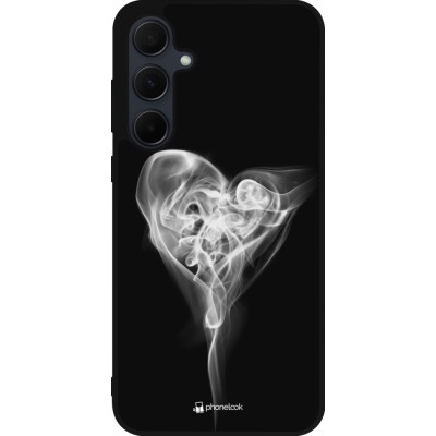 Samsung Galaxy A35 5G Case Hülle - Silikon schwarz Valentine 2022 Black Smoke