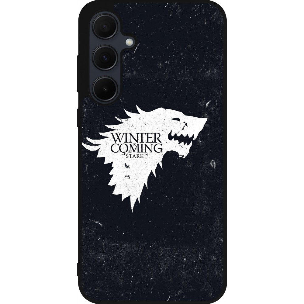 Samsung Galaxy A35 5G Case Hülle - Silikon schwarz Winter is coming Stark