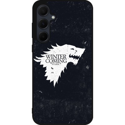 Samsung Galaxy A35 5G Case Hülle - Silikon schwarz Winter is coming Stark