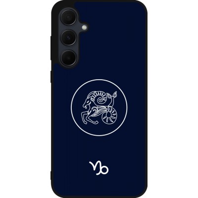 Samsung Galaxy A36 Case Hülle - Silikon schwarz Astrologie Steinbock