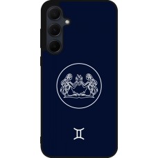 Coque Samsung Galaxy A36 - Silicone rigide noir Astrologie Gémeaux