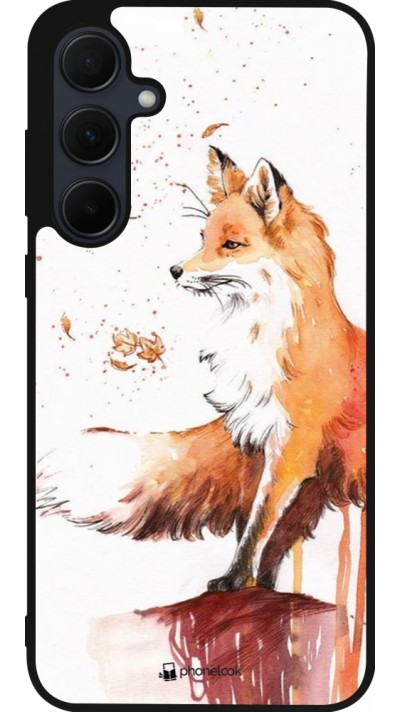 Coque Samsung Galaxy A36 - Silicone rigide noir Autumn 21 Fox