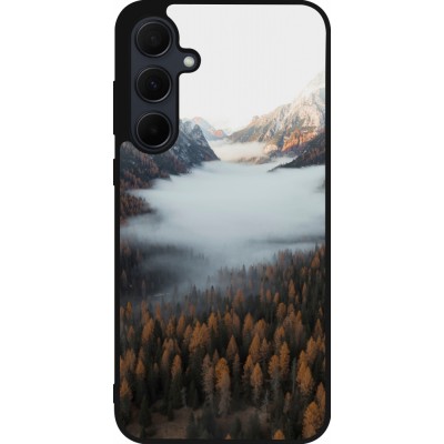 Samsung Galaxy A36 Case Hülle - Silikon schwarz Autumn 22 forest lanscape