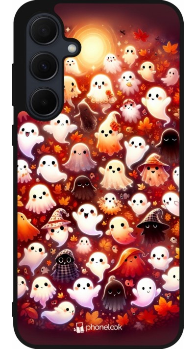 Coque Samsung Galaxy A36 - Silicone rigide noir Fantômes automne mignons