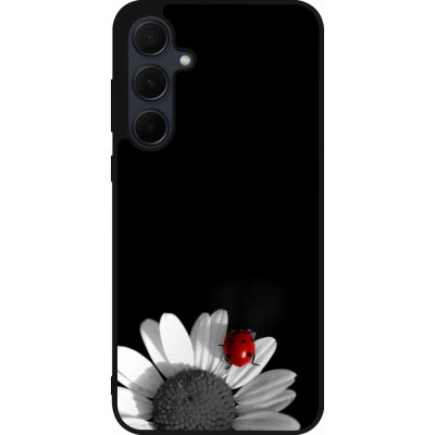 Samsung Galaxy A36 Case Hülle - Silikon schwarz Black and white Cox