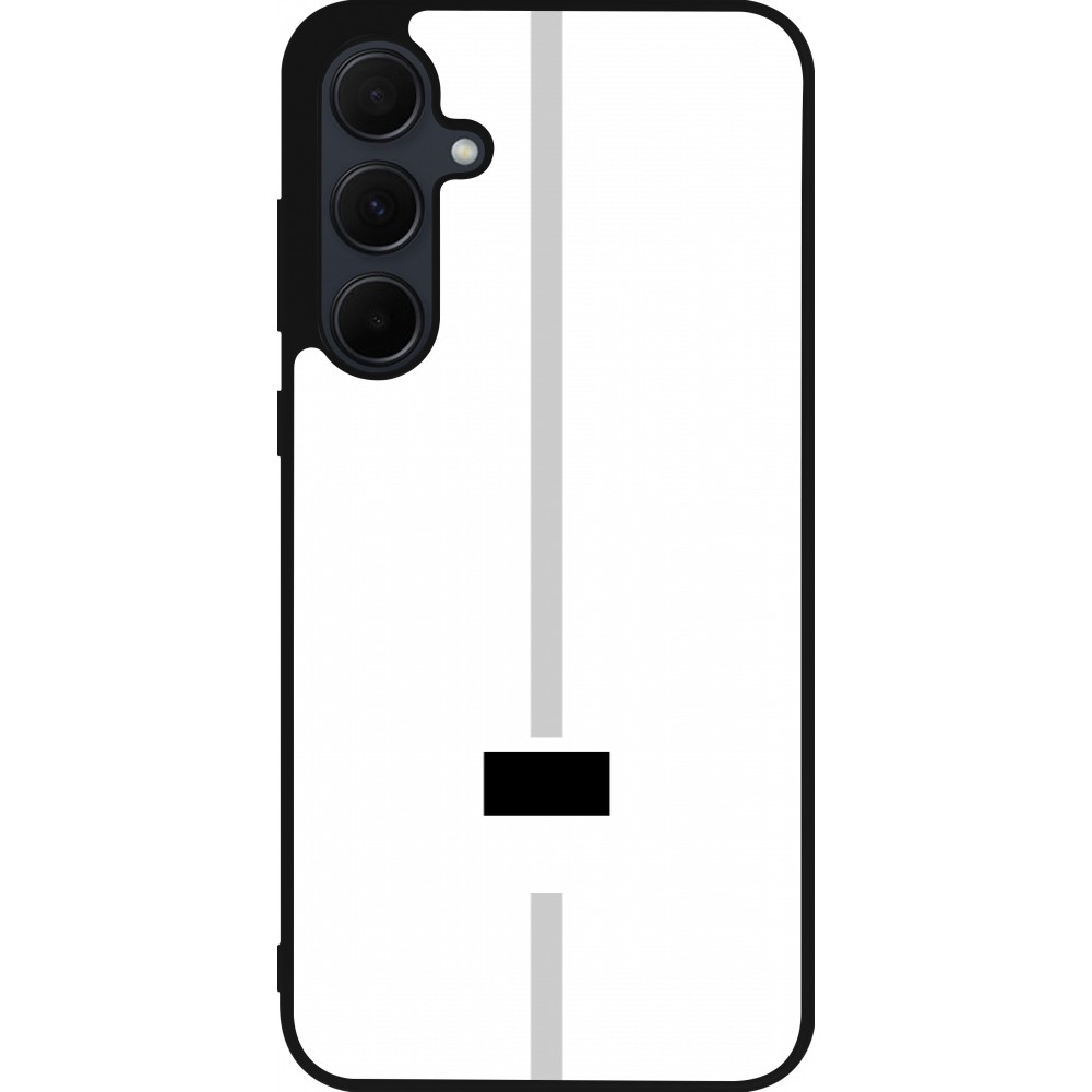 Samsung Galaxy A36 Case Hülle - Silikon schwarz Kanton FR weiss
