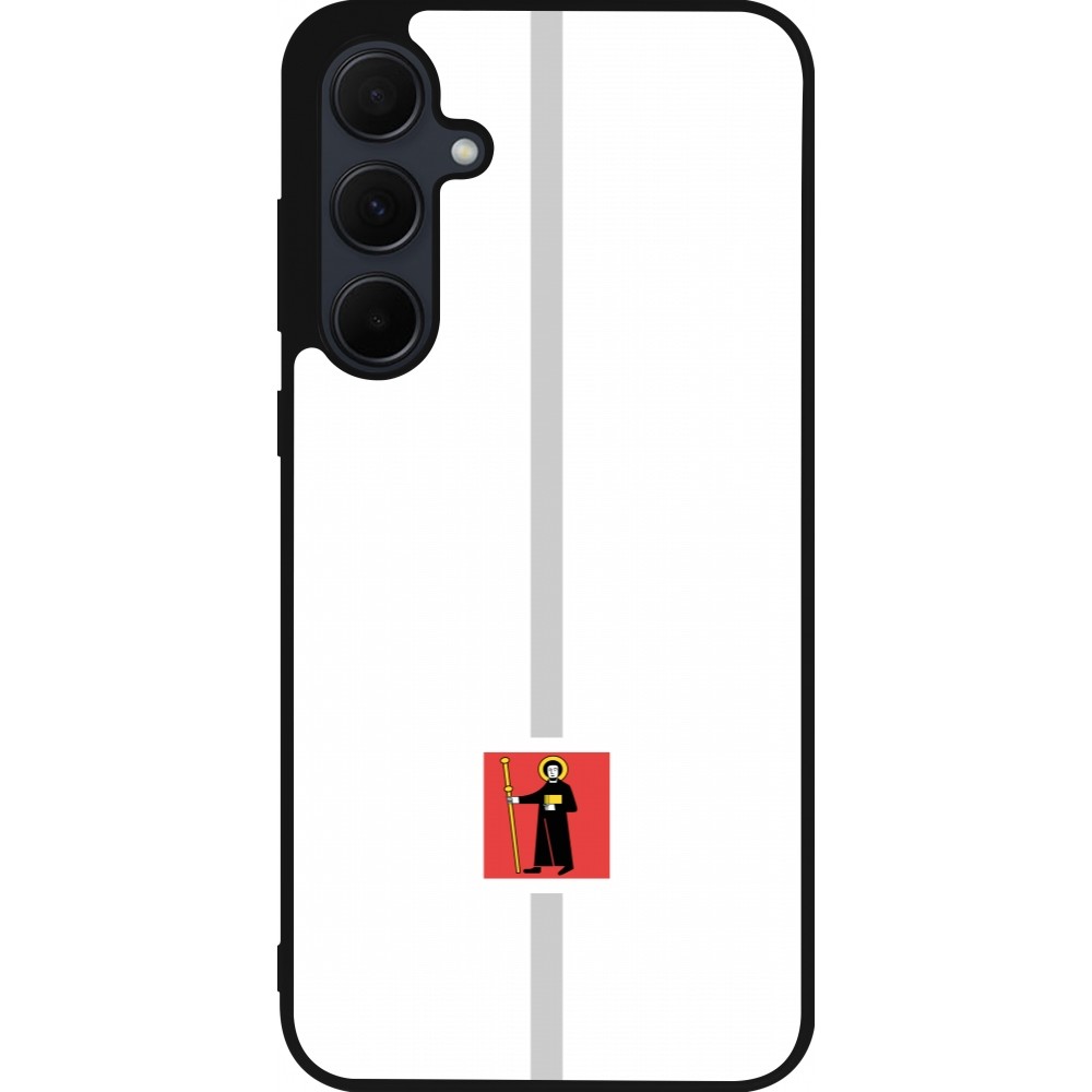 Samsung Galaxy A36 Case Hülle - Silikon schwarz Kanton GL weiss
