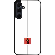 Samsung Galaxy A36 Case Hülle - Silikon schwarz Kanton GL weiss