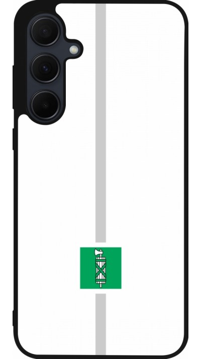 Samsung Galaxy A36 Case Hülle - Silikon schwarz Kanton SG weiss