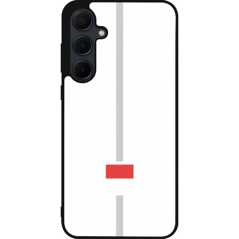 Samsung Galaxy A36 Case Hülle - Silikon schwarz Kanton SO weiss