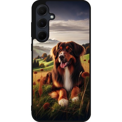 Samsung Galaxy A36 Case Hülle - Silikon schwarz Hund Land Schweiz