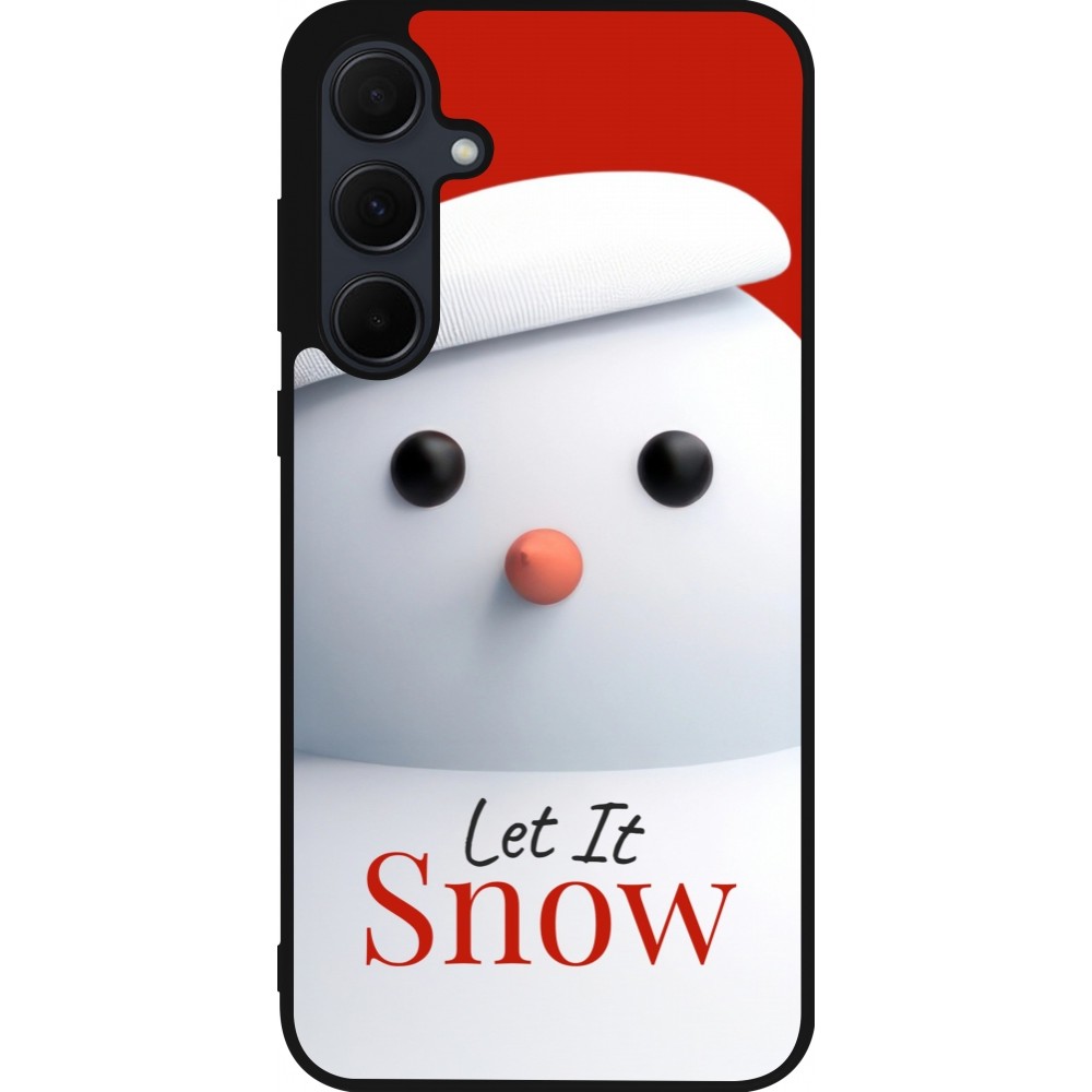 Coque Samsung Galaxy A36 - Silicone rigide noir Christmas 25 Xmas Snowman