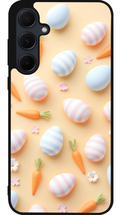 Samsung Galaxy A36 Case Hülle - Silikon schwarz Easter 2026 Pattern Easter