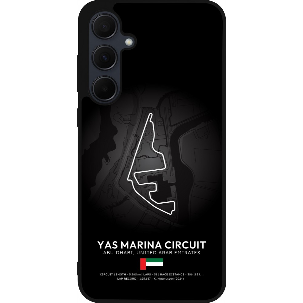 Coque Samsung Galaxy A36 - Silicone rigide noir F1 Track 2025 Abu Dhabi
