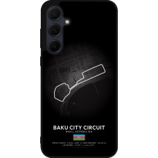 Coque Samsung Galaxy A36 - Silicone rigide noir F1 Track 2025 Azerbaijan