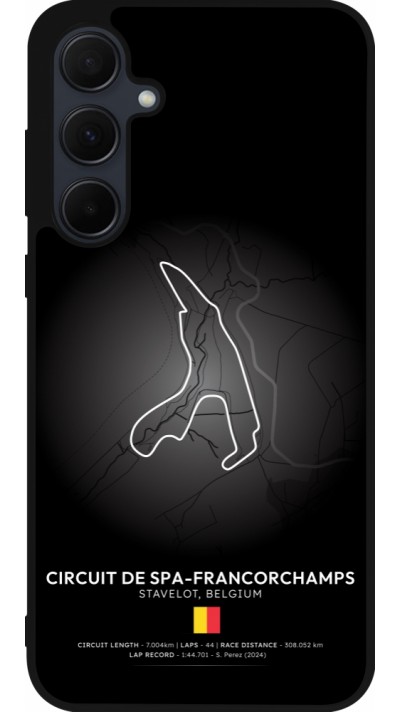 Coque Samsung Galaxy A36 - Silicone rigide noir F1 Track 2025 Belgium