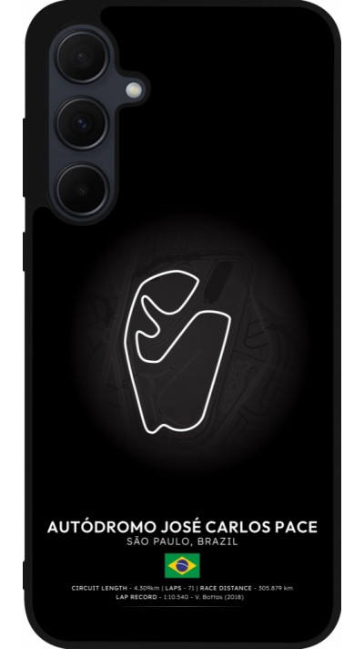 Coque Samsung Galaxy A36 - Silicone rigide noir F1 Track 2025 Brazil
