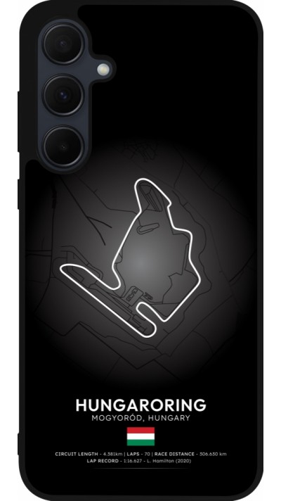 Coque Samsung Galaxy A36 - Silicone rigide noir F1 Track 2025 Hungary