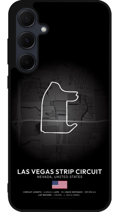 Coque Samsung Galaxy A36 - Silicone rigide noir F1 Track 2025 Las Vegas