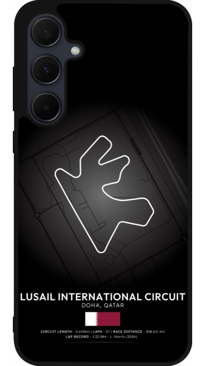 Coque Samsung Galaxy A36 - Silicone rigide noir F1 Track 2025 Qatar