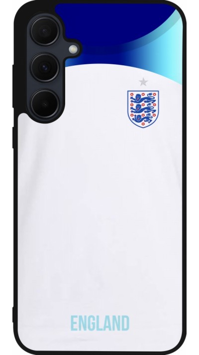 Coque Samsung Galaxy A36 - Silicone rigide noir Maillot de football Angleterre 2022 personnalisable
