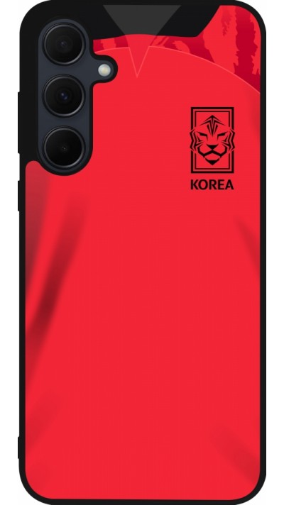 Samsung Galaxy A36 Case Hülle - Silikon schwarz Südkorea 2022 personalisierbares Fussballtrikot