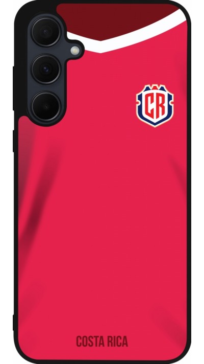 Coque Samsung Galaxy A36 - Silicone rigide noir Maillot de football Costa Rica 2022 personnalisable